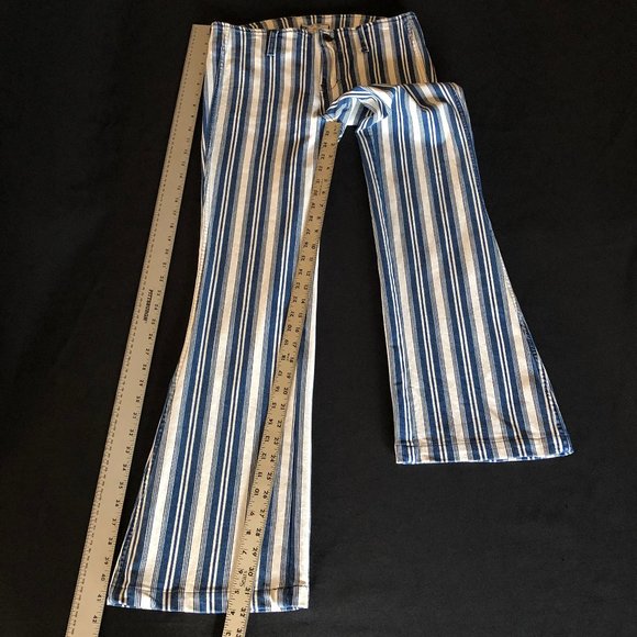 Free People Jolene Hip Hugger Striped Flare Sz 29 - Picture 10 of 16